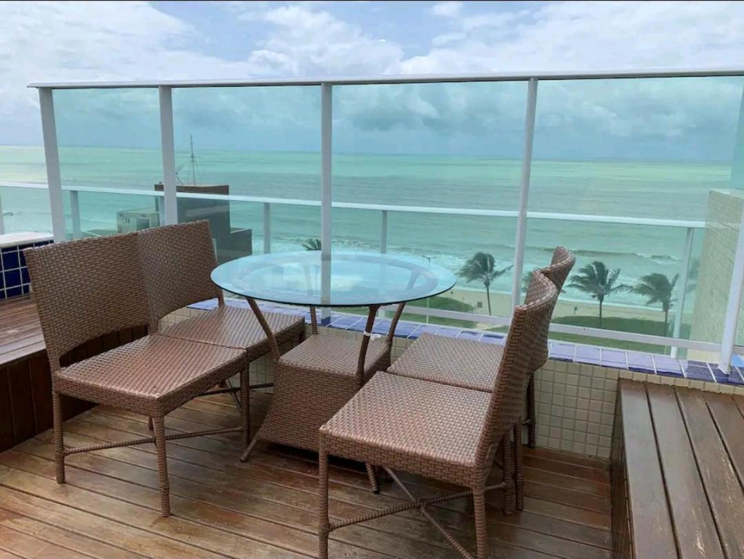 Flat Bello Plaza - Piscina Com Vista Da Orla Cabedelo Eksteriør bilde