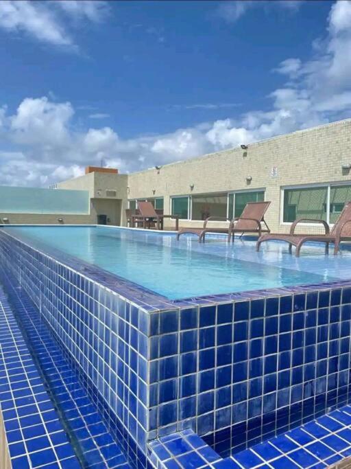 Flat Bello Plaza - Piscina Com Vista Da Orla Cabedelo Eksteriør bilde