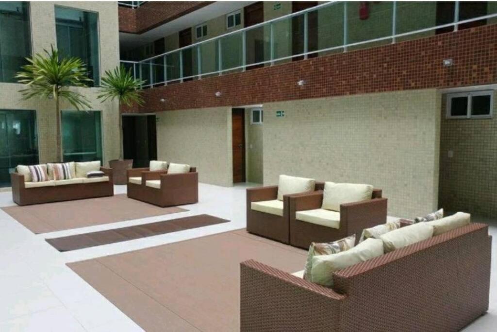 Flat Bello Plaza - Piscina Com Vista Da Orla Cabedelo Eksteriør bilde