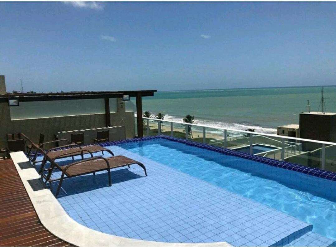 Flat Bello Plaza - Piscina Com Vista Da Orla Cabedelo Eksteriør bilde